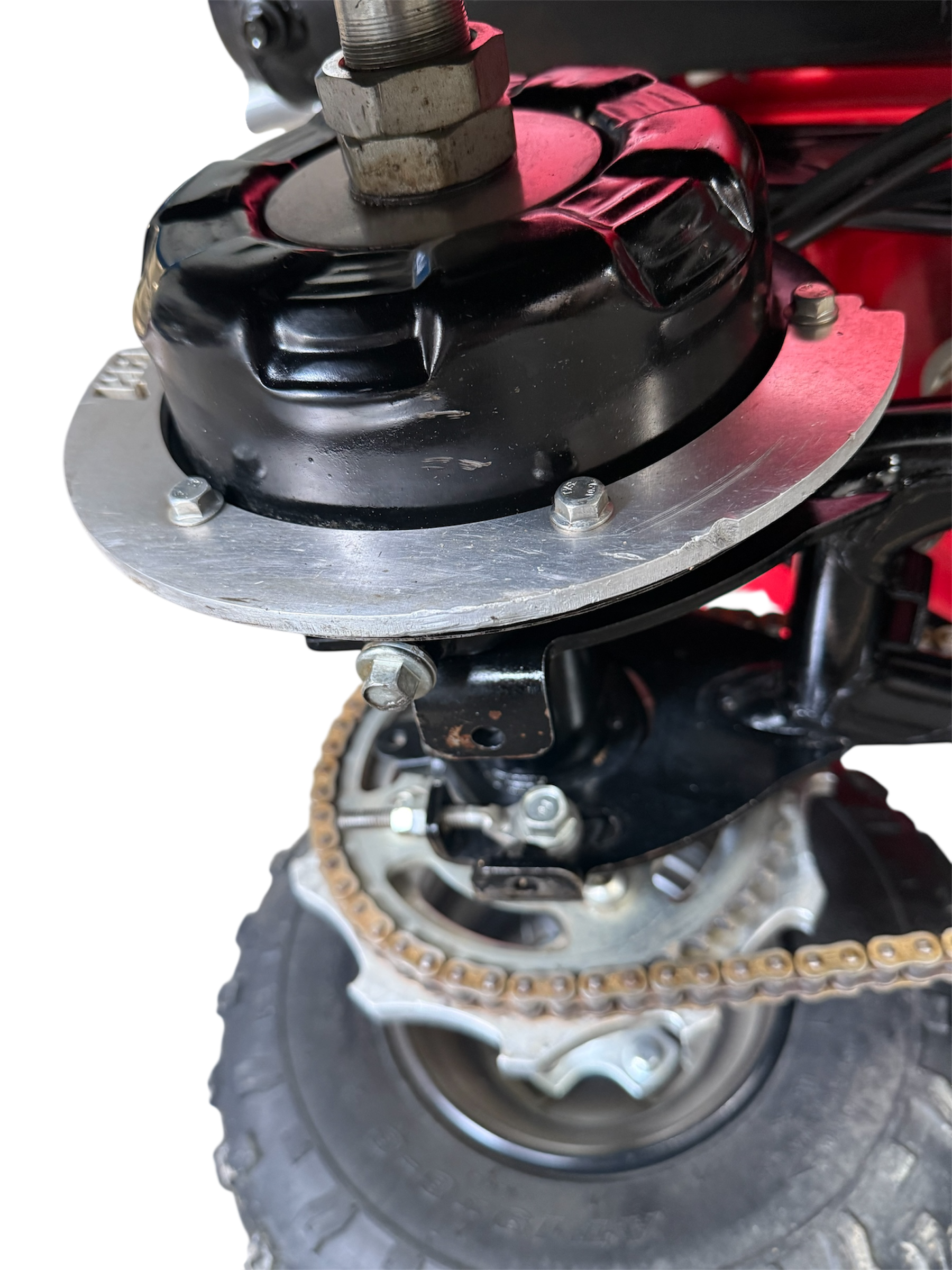 HONDA TRX90 SPORTRAX 90 REAR DRUM BRAKE GUARD