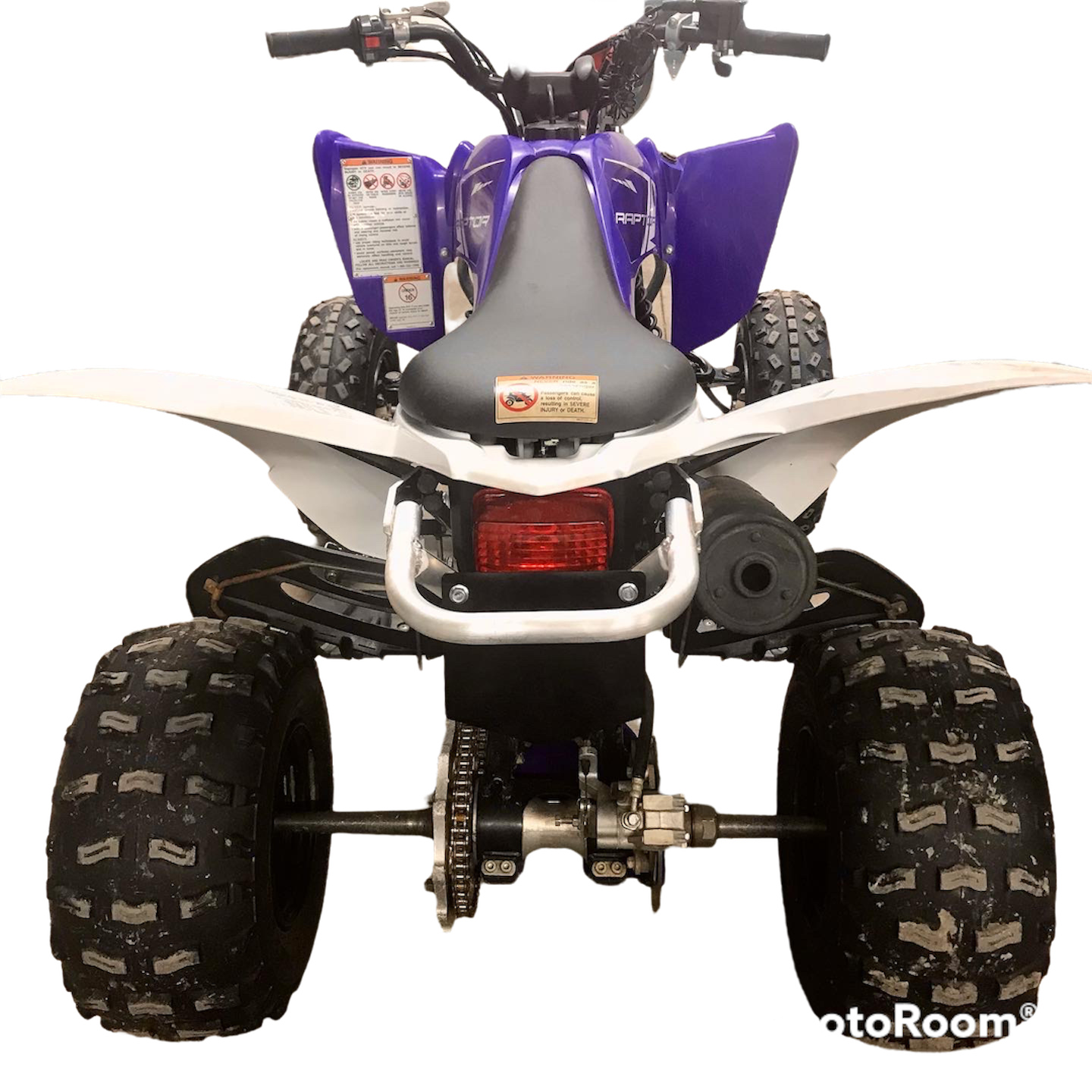 YAMAHA RAPTOR 125 / 250 REAR GRAB BAR (4" DROP)