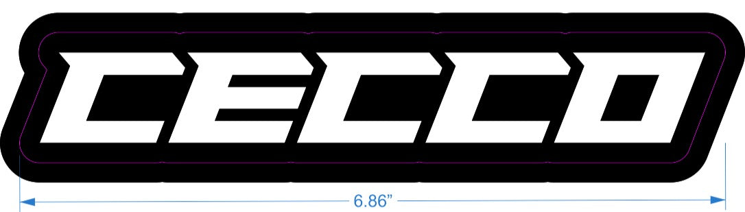 CECCO MOTORSPORTS NERF BAR DECALS