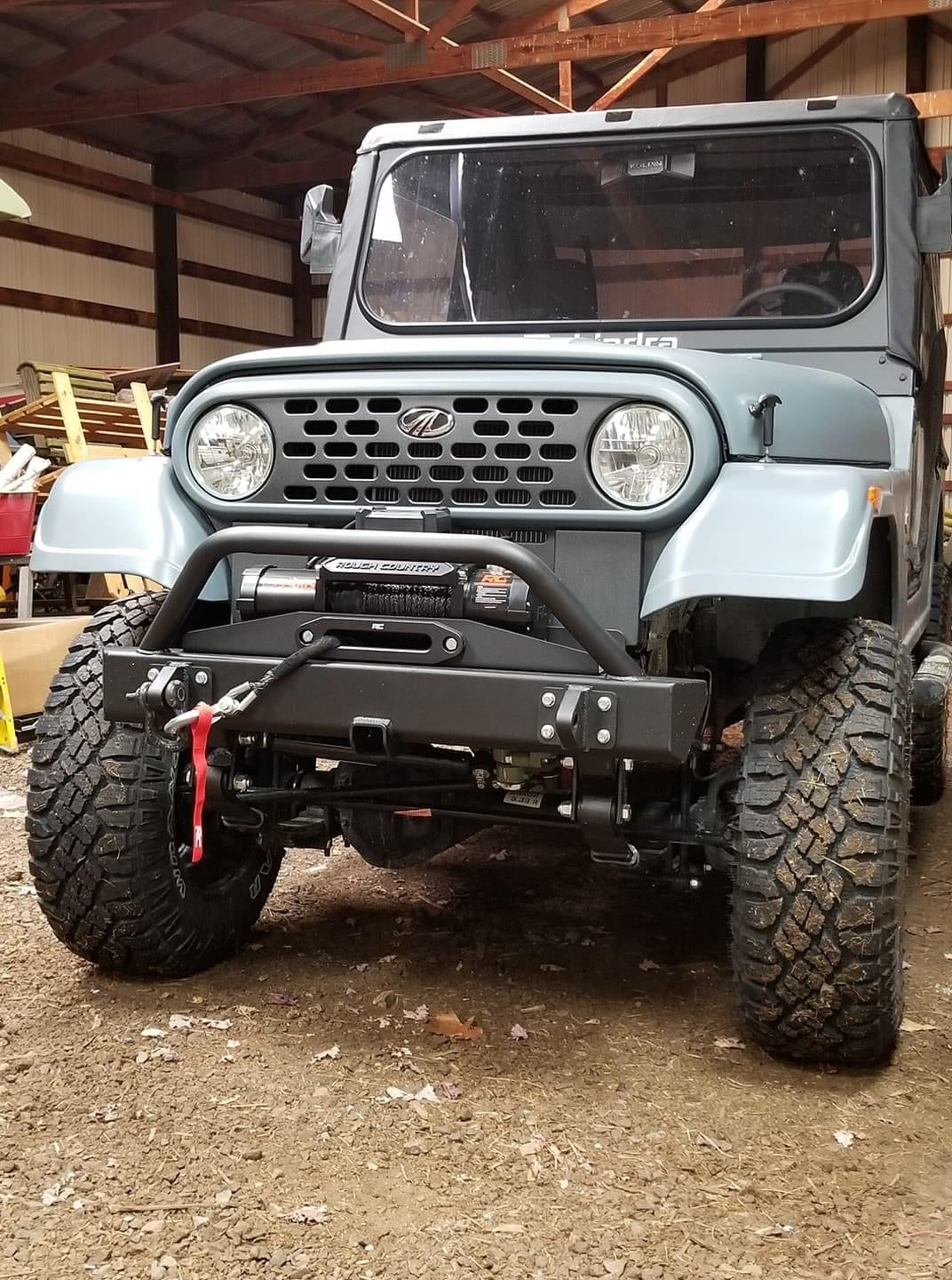 ROXOR STUBBY BUMPER - 42" WIDE PLUS 2" RECEIVER WITH BULLBAR